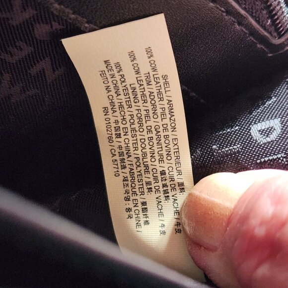 KATE SPADE NEW YORK PUBBLED BLACK AND PURPLE COW LEATHER ZIP AROUND WALLET - Picture 5 of 5